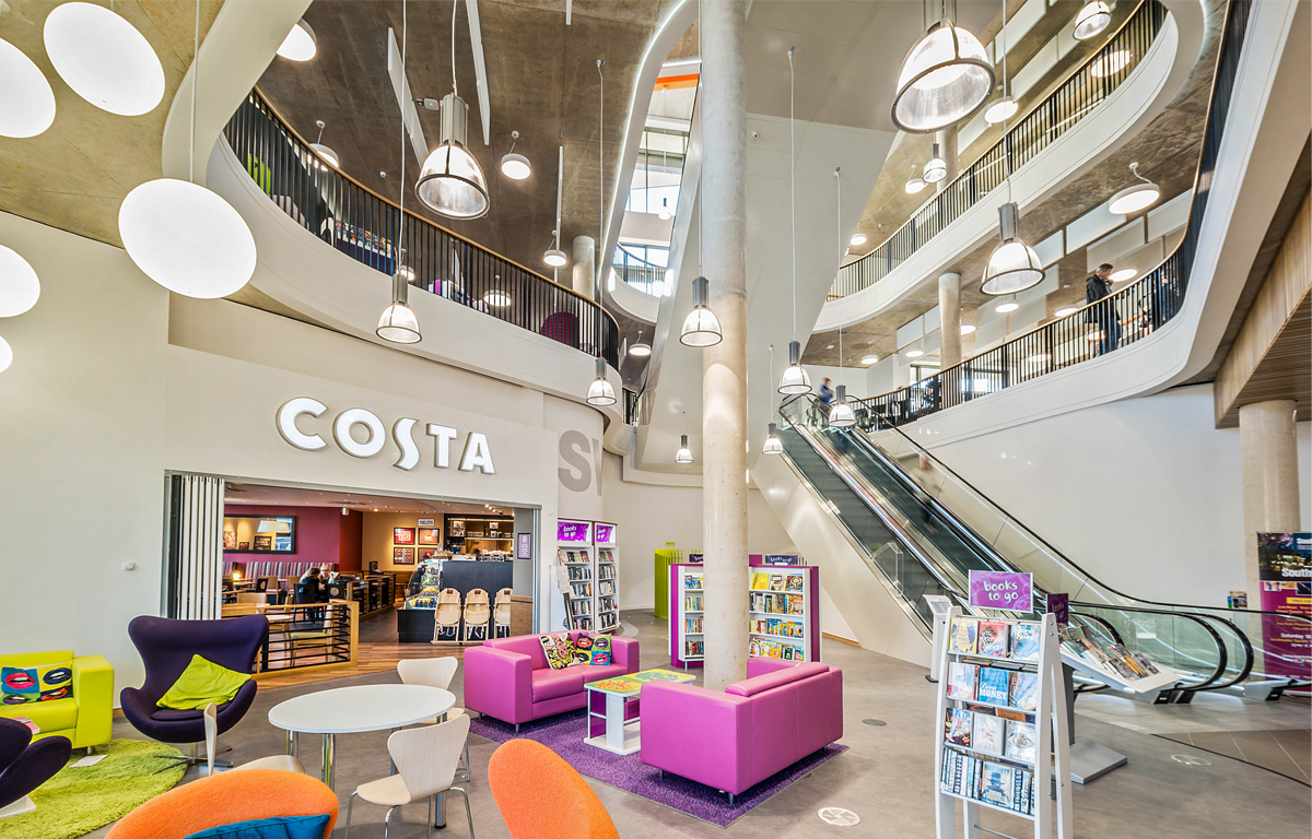 Picture of the inside of Telford Library at Southwater