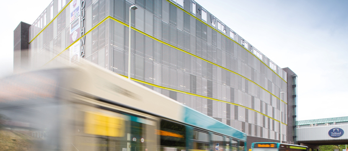 A photograph of the exterior of Southwater Multi-Storey Car Park